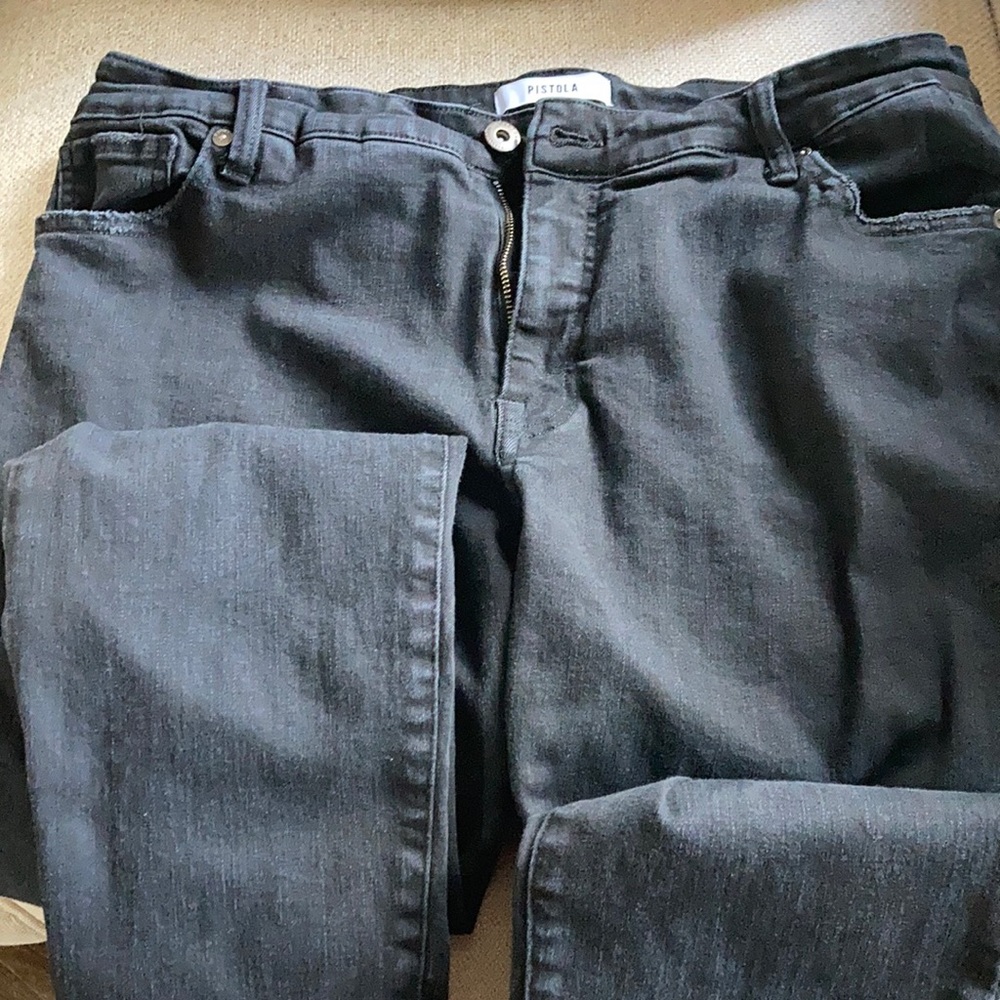 Pistola black jeans size 16 W stretchy jeans